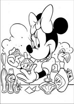 coloring page Minnie Mouse