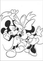 coloring page Minnie Mouse