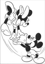 coloring page Minnie Mouse