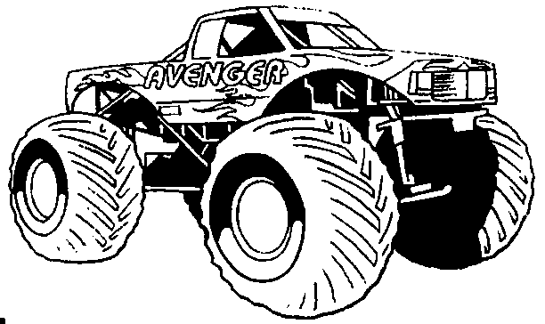 Kids-n-fun.com | 8 coloring pages of Monster Trucks