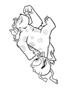coloring page Monsters Inc