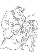 coloring page Monsters Inc