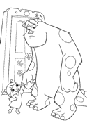 coloring page Monsters Inc