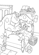 coloring page Monsters Inc
