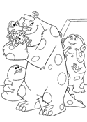 coloring page Monsters Inc