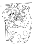 coloring page Monsters Inc