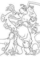 coloring page Monsters Inc
