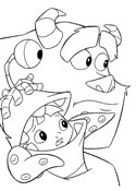 coloring page Monsters Inc
