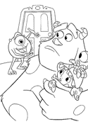 coloring page Monsters Inc