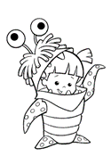 coloring page Monsters Inc