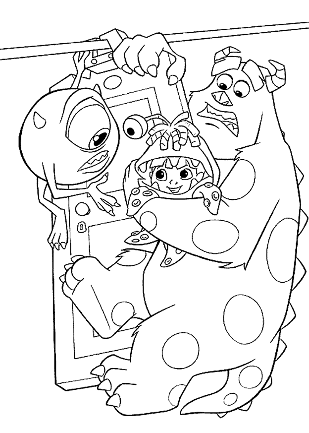 Kids n fun 25 Coloring Pages Of Monsters Inc Kids n fun 25 Coloring Pages Of Monsters Inc