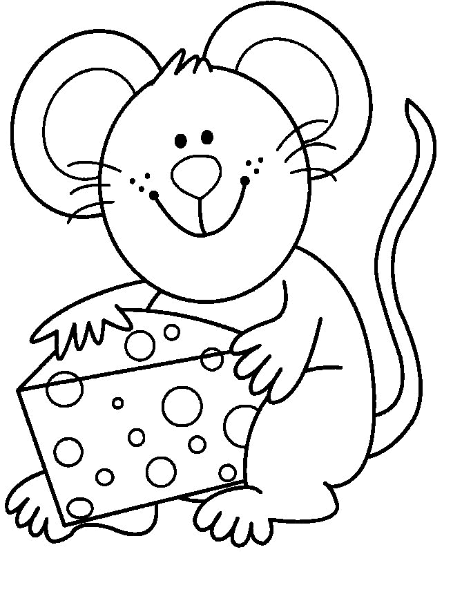 Mouse Coloring Pages - Kidsuki