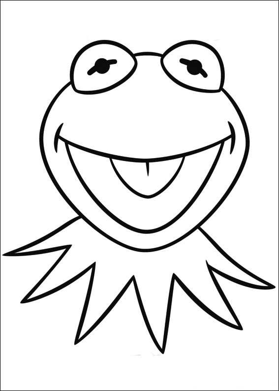 Kids n fun.com   Coloring page Muppets kermit