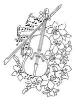 coloring page Musical Instruments