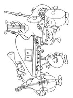 coloring page Musical Instruments