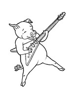 coloring page Musical Instruments