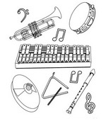 coloring page Musical Instruments