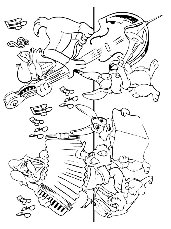 Kids-n-fun.com | 62 coloring pages of Musical Instruments