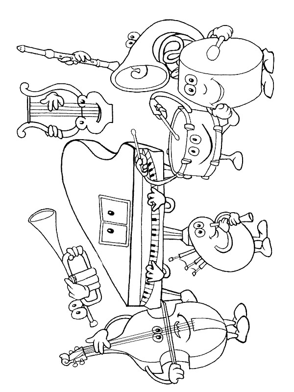 instruments coloring pages - photo #6