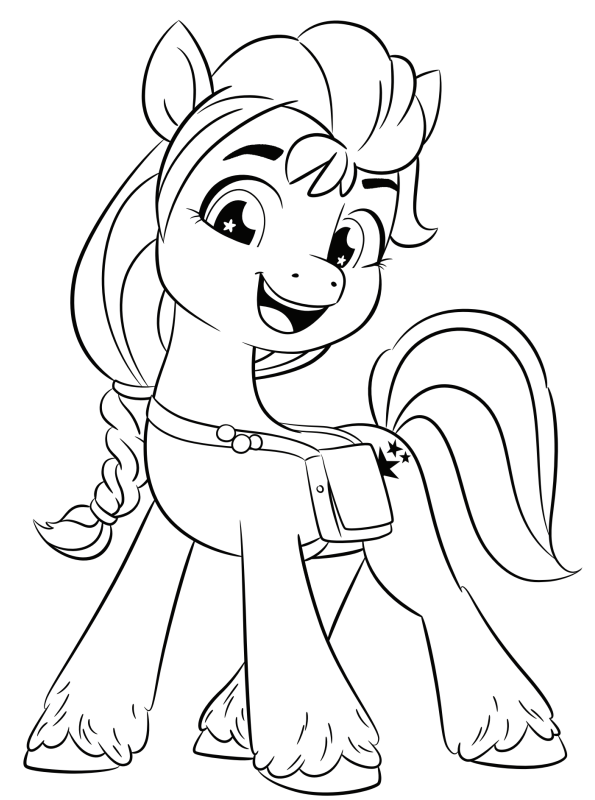 Coloring page My Little Pony Next Generation Sunny MLP 2