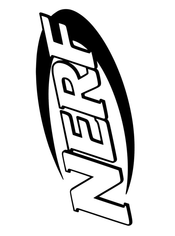 Coloring page Nerf Blasters NERF Logo