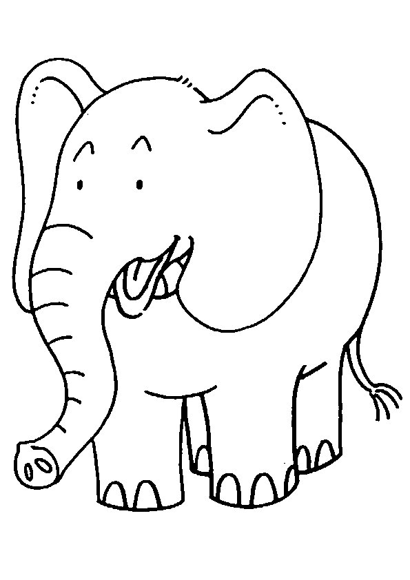 Kids-n-fun.com | 21 coloring pages of Elephants