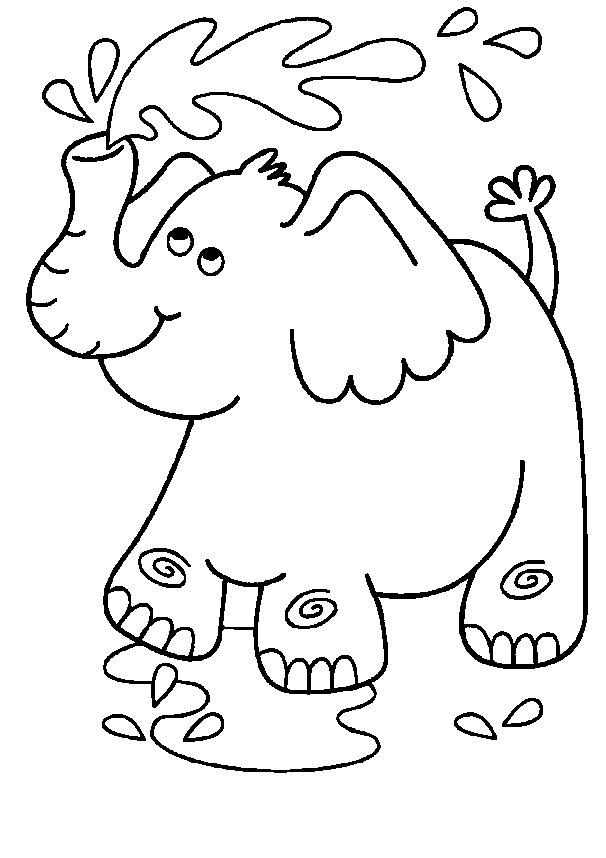 Kids-n-fun.com | 21 coloring pages of Elephants