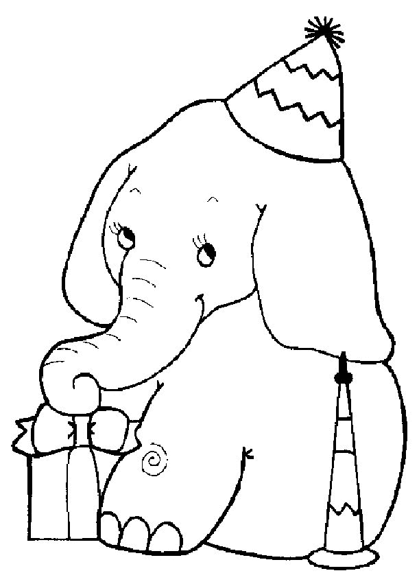 Kids-n-fun.com | 21 coloring pages of Elephants