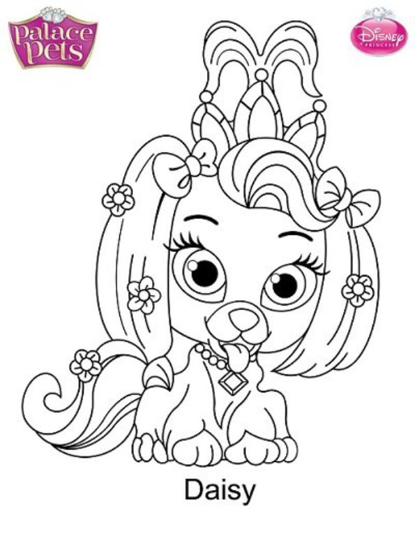 Kidsnfuncom 36 coloring pages of Princess Palace Pets
