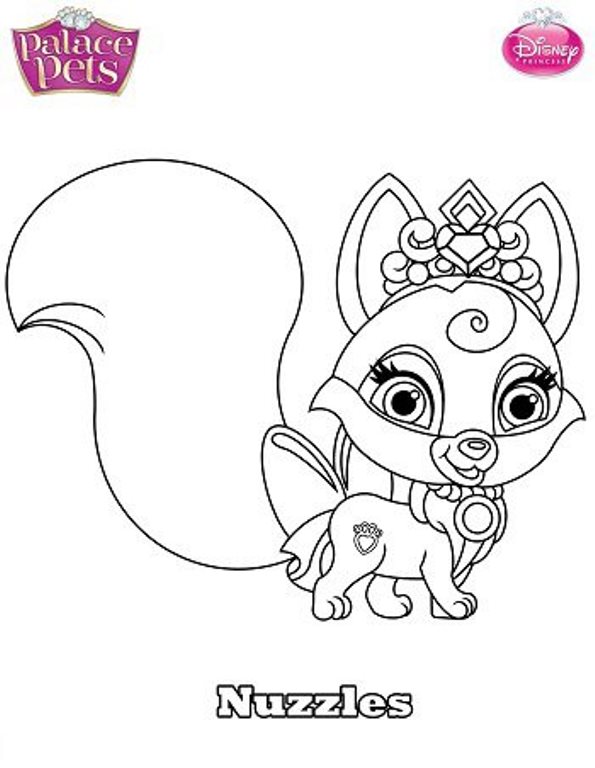 palace pets coloring pages for kids - photo #32