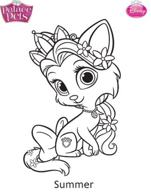 palace pets coloring pages for kids - photo #35