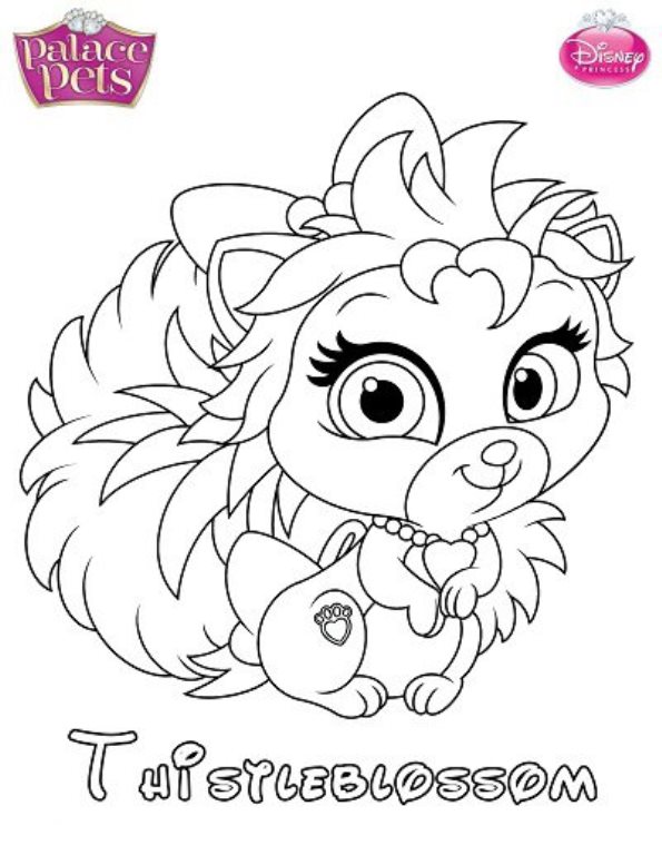 palace pets coloring pages for kids - photo #37
