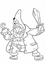 Kids-n-fun | 48 coloring pages of Patrick Starfish