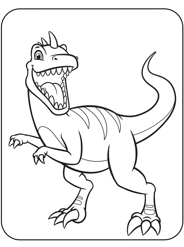 velociraptor coloring page