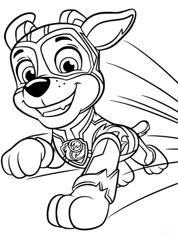chase paw patrol coloring page  coloring pages library