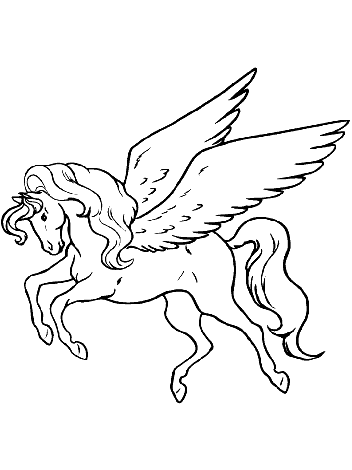 pegasus pictures to color