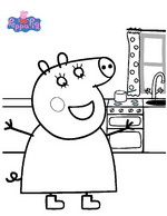 coloring page Peppa Pig