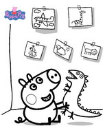 coloring page Peppa Pig
