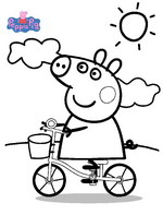 coloring page Peppa Pig