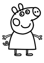 coloring page Peppa Pig