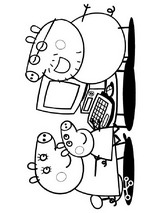 coloring page Peppa Pig