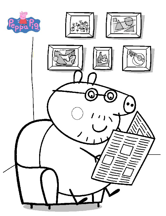 Kids-n-fun.com | 20 coloring pages of Peppa Pig