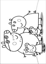 coloring page Peppa Pig
