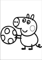 coloring page Peppa Pig