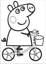 coloring page Peppa Pig