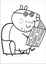 coloring page Peppa Pig