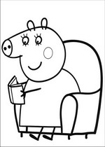 coloring page Peppa Pig