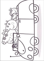 coloring page Peppa Pig