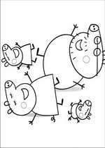 coloring page Peppa Pig