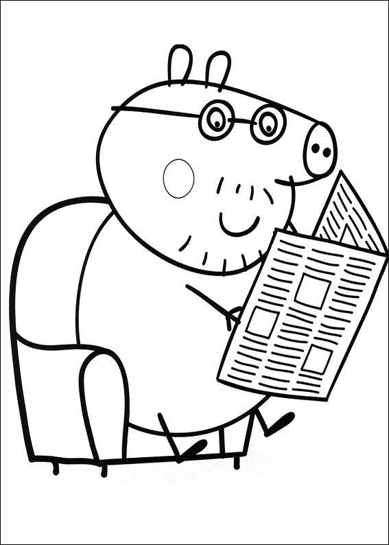 daddy pig images coloring pages - photo #6
